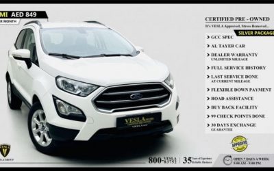 Used Ford Eco Sport 2019 – AED 37,900